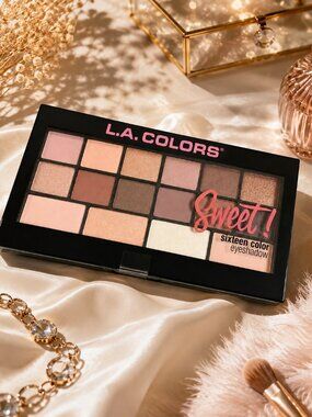 L.A. Colors Sweet Charming Eyeshadow Palette 16 Shades